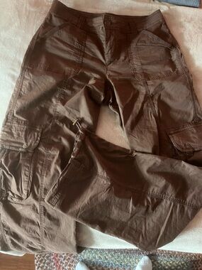 Women’s Mid rise Garage Brown Cargo Pants